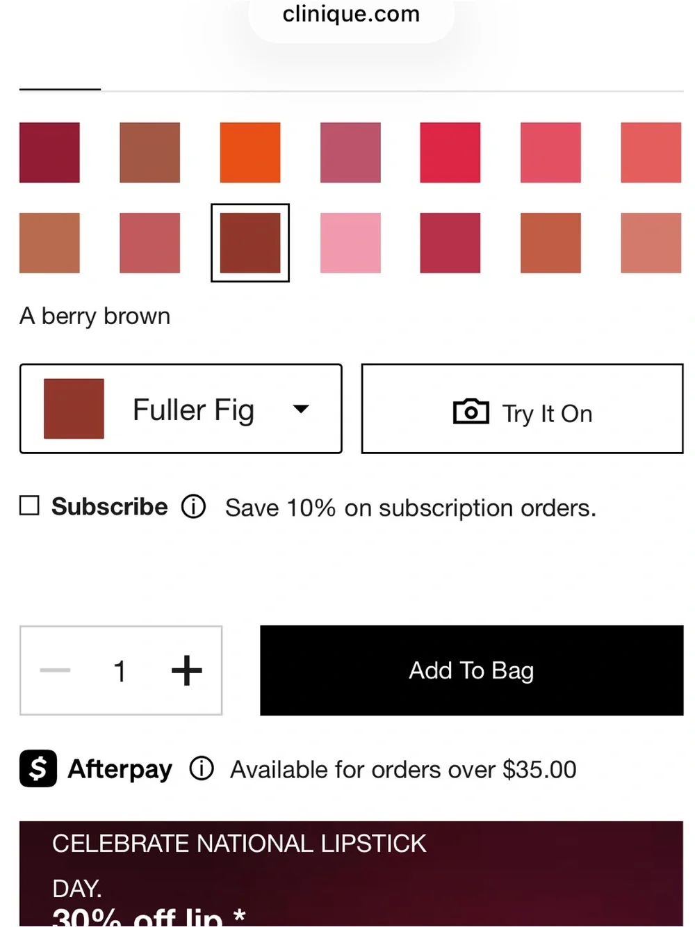 Clinique Chubby Stick 03 Fuller Fig — Fig-Toned Twist-Up Balm